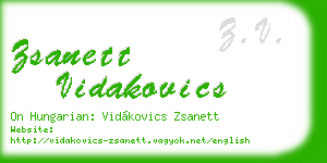zsanett vidakovics business card
