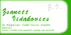 zsanett vidakovics business card